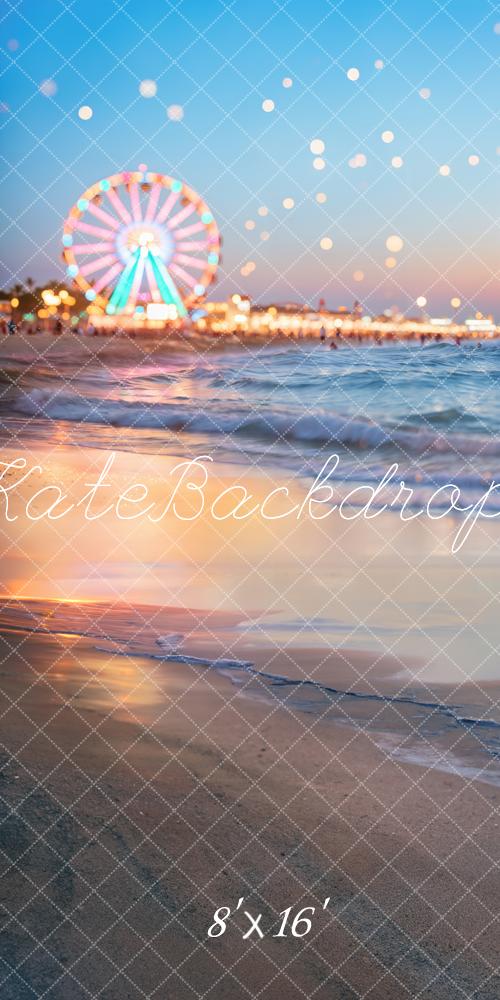 Kate Sweep Ferris Wheel Beach Bokeh Backdrop Designed by Chain - Kate Backdrop AU
