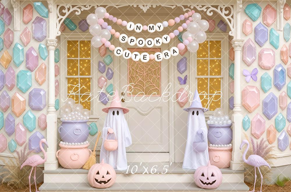 Kate Halloween Pastel Ghosts Backdrop Designed by Mini MakeBelieve - Kate Backdrop AU