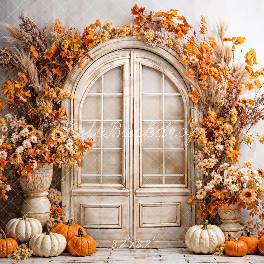 Kate Autumn Pumpkins Arch Backdrop Designed by Emetselch