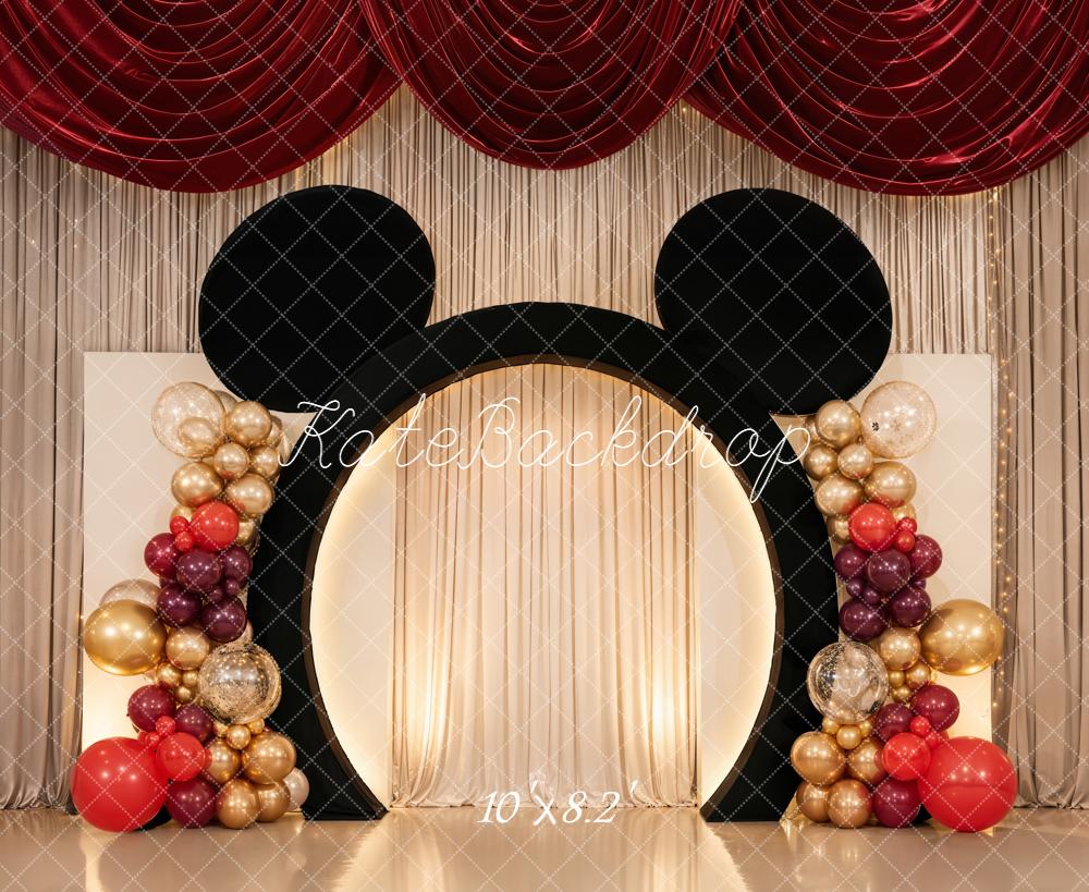 Kate Birthday Party Balloon Cake Smash Backdrop Designed by Chain