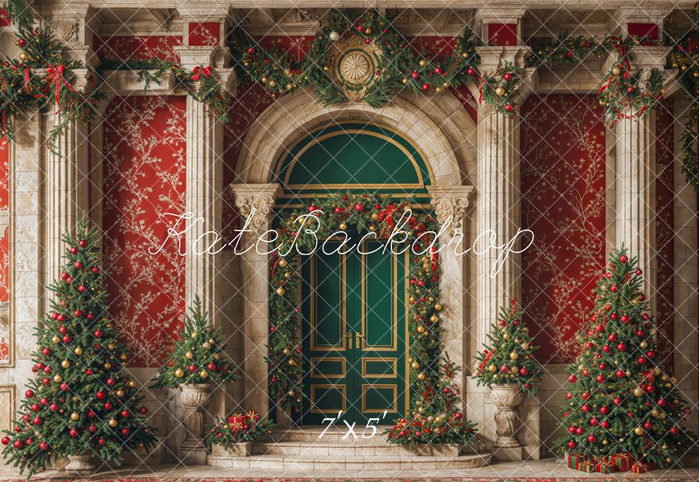 Kate Christmas Grand Entrance Backdrop Designed by Emetselch - Kate Backdrop AU