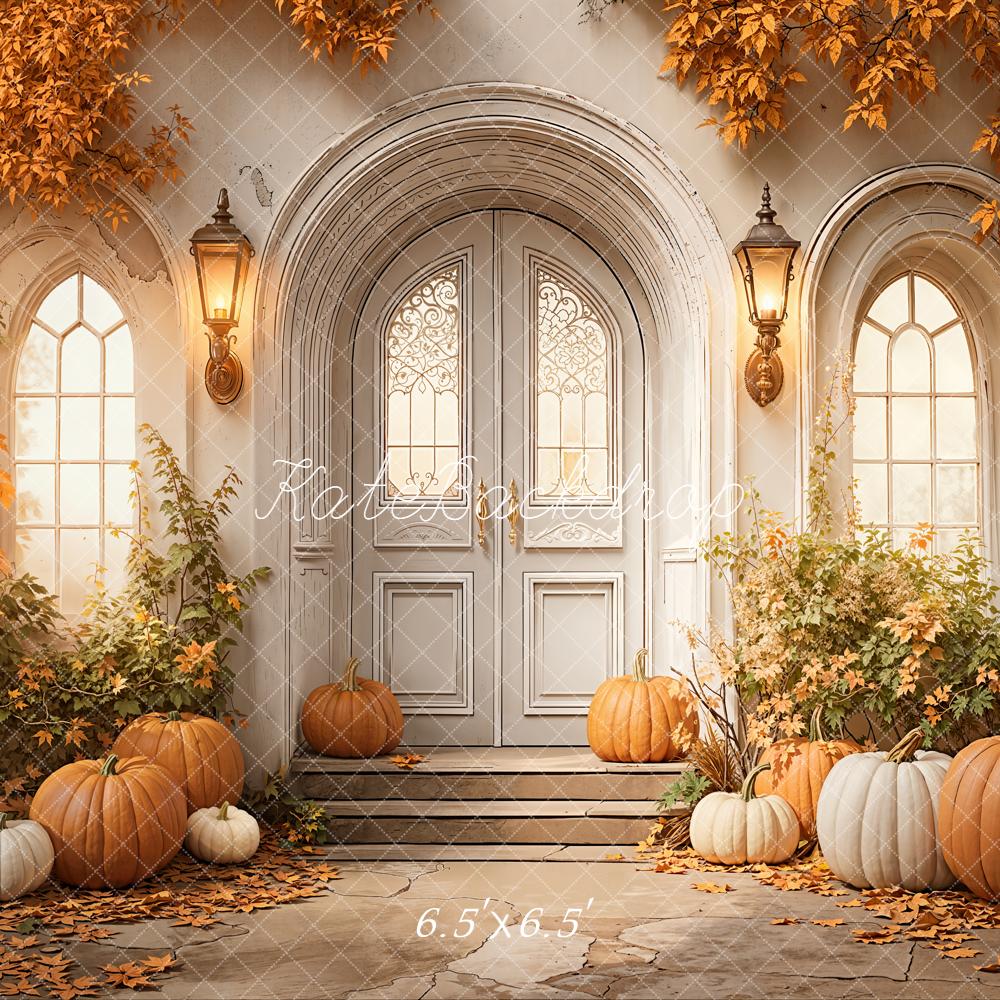 Kate Autumn Pumpkins Arch Door Backdrop Designed by Emetselch