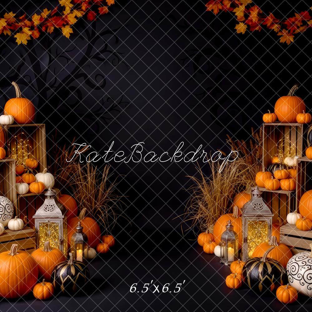 Kate Halloween Pumpkins Autumn Backdrop Designed by Patty Roberts