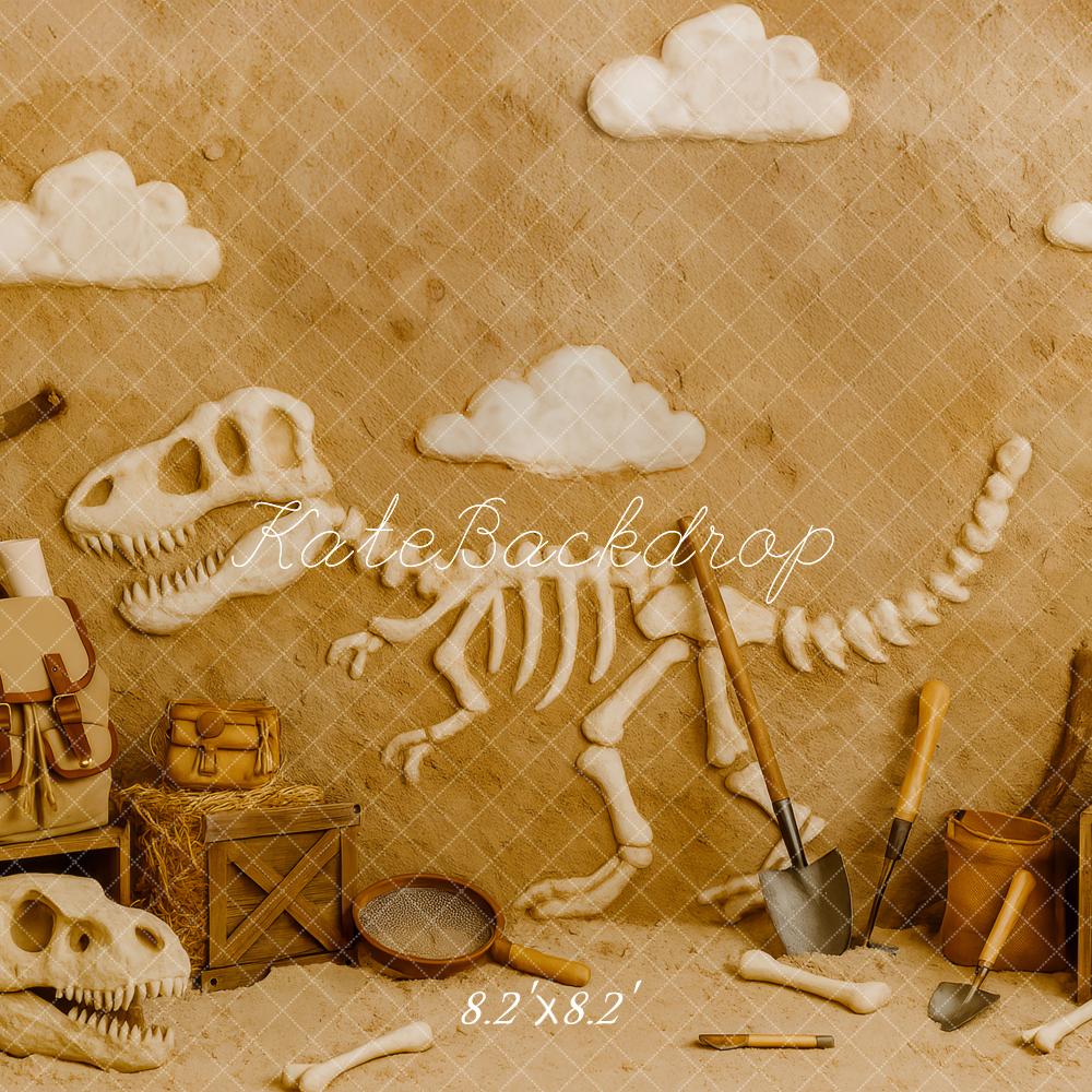 Kate Dinosaur Fossil Bones Sand Adventure Backdrop Designed by Patty Roberts