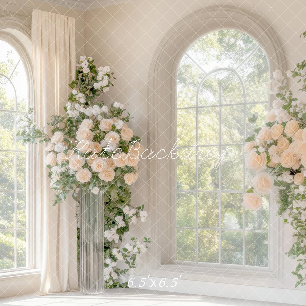 Kate Wedding Flower Arch Windows Backdrop Designed by Mini MakeBelieve - Kate Backdrop AU
