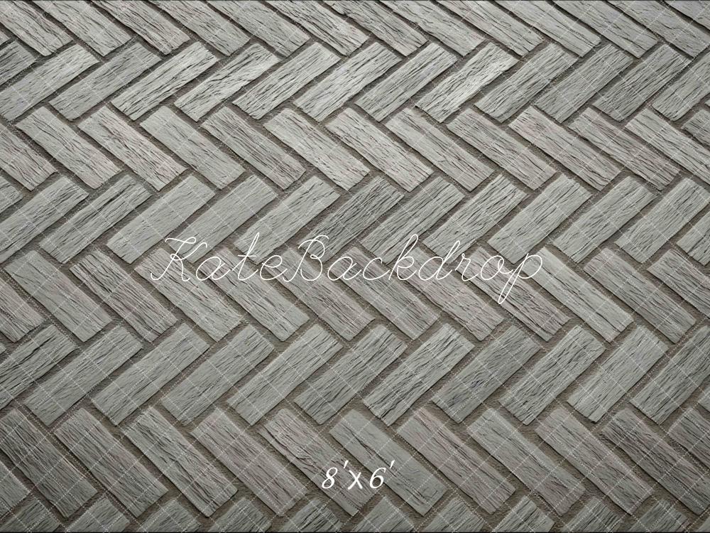 Kate Herringbone Grey Floor Backdrop Designed by Mini MakeBelieve