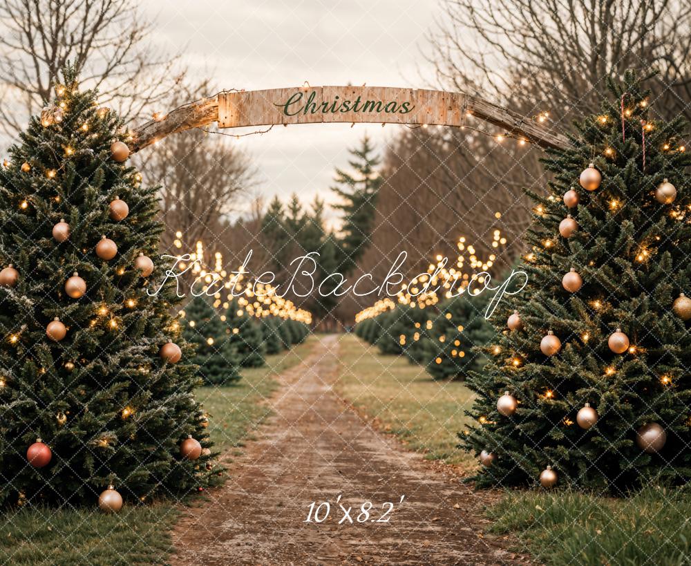 Kate Christmas Tree Farm Backdrop Designed by Emetselch - Kate Backdrop AU