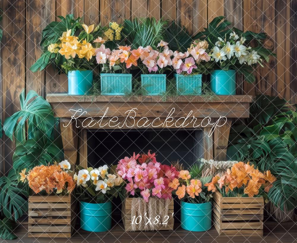 Kate Flower Pots Wooden Backdrop Designed by Mini MakeBelieve - Kate Backdrop AU