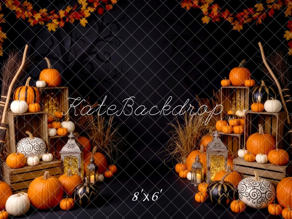 Kate Halloween Pumpkins Autumn Backdrop Designed by Patty Roberts