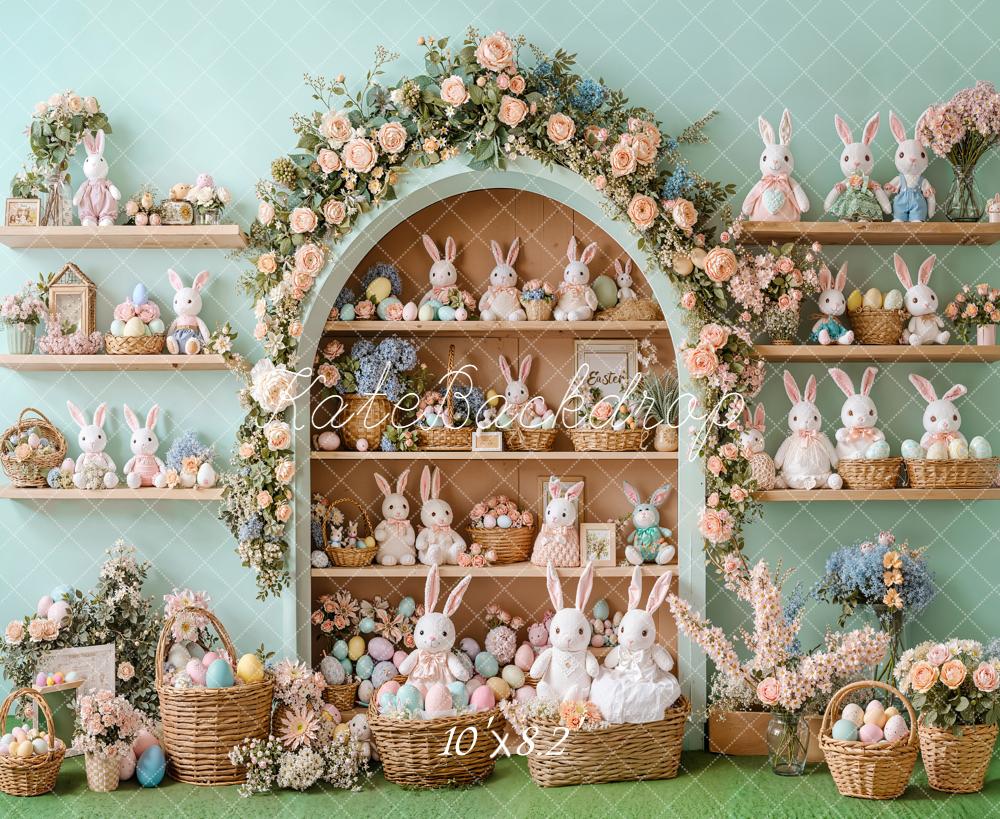 Kate Easter Bunny Eggs Backdrop Designed by Emetselch