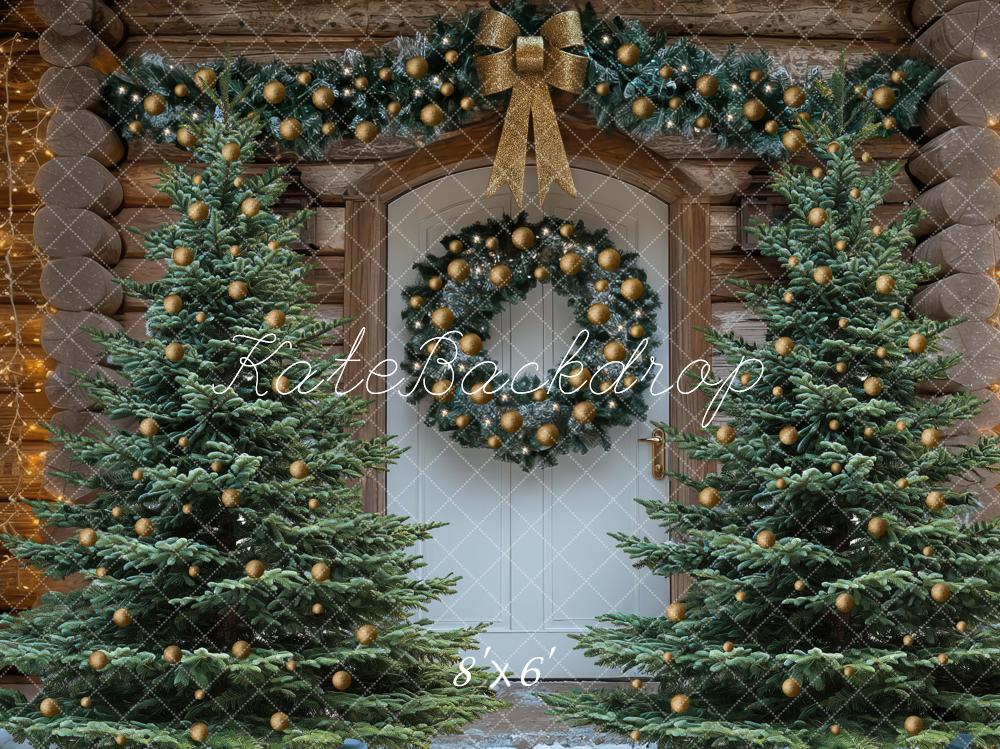 Kate Christmas Pine Trees Backdrop Designed by Mini MakeBelieve - Kate Backdrop AU