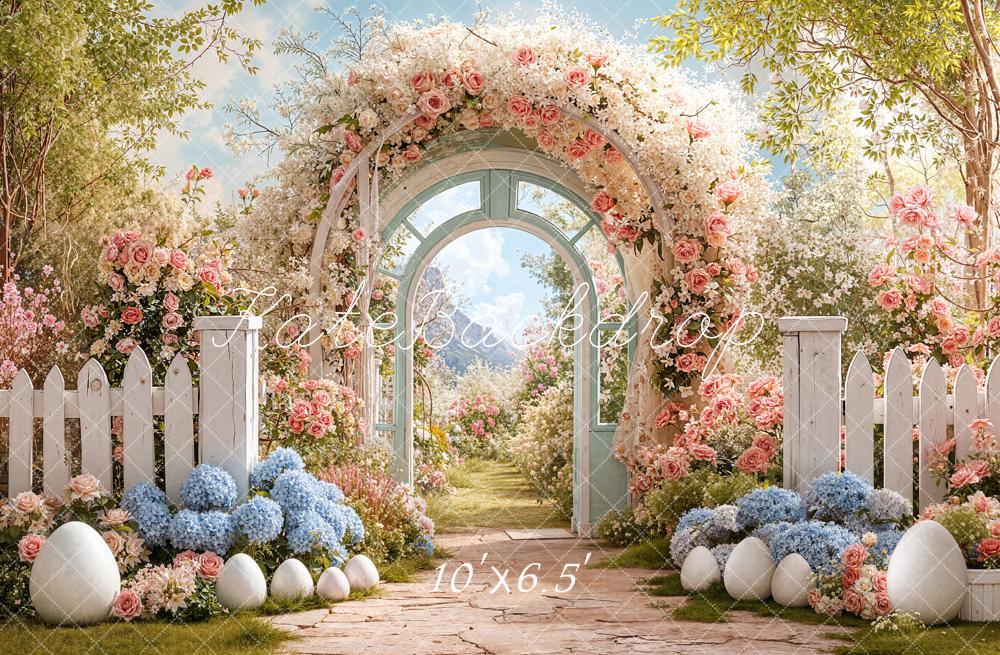 Kate Easter Bunny Flower Arch Garden Backdrop Designed by Chain