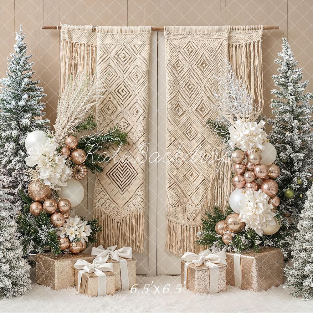 Lightning Deal Kate Boho Christmas Backdrop Designed by Emetselch
