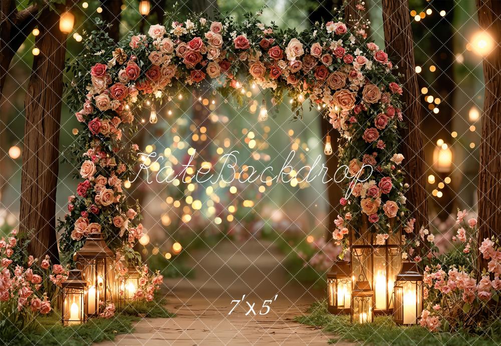 Kate Flower Arch Bokeh Spring Backdrop Designed by Emetselch
