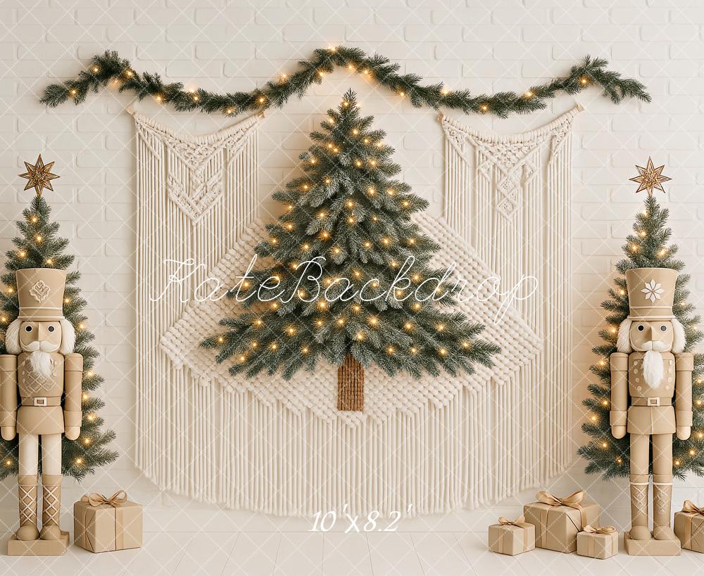 Kate Christmas Nutcracker Macrame Backdrop Designed by Ashley Paul - Kate Backdrop AU