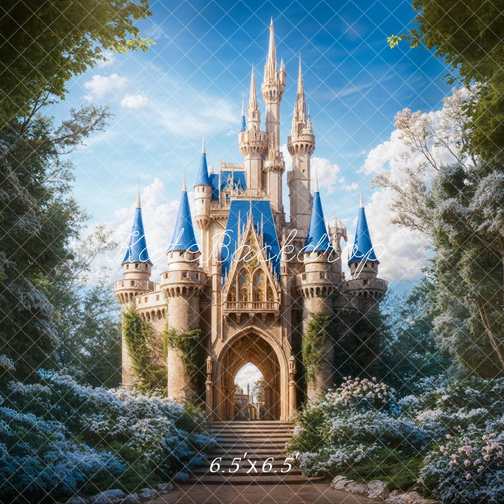Kate Castle Path Blue Sky Backdrop Designed by Chain - Kate Backdrop AU
