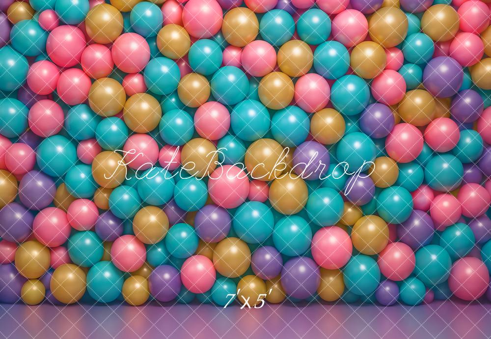 Kate Colourful Ball Wall Backdrop Designed by Ashley Paul