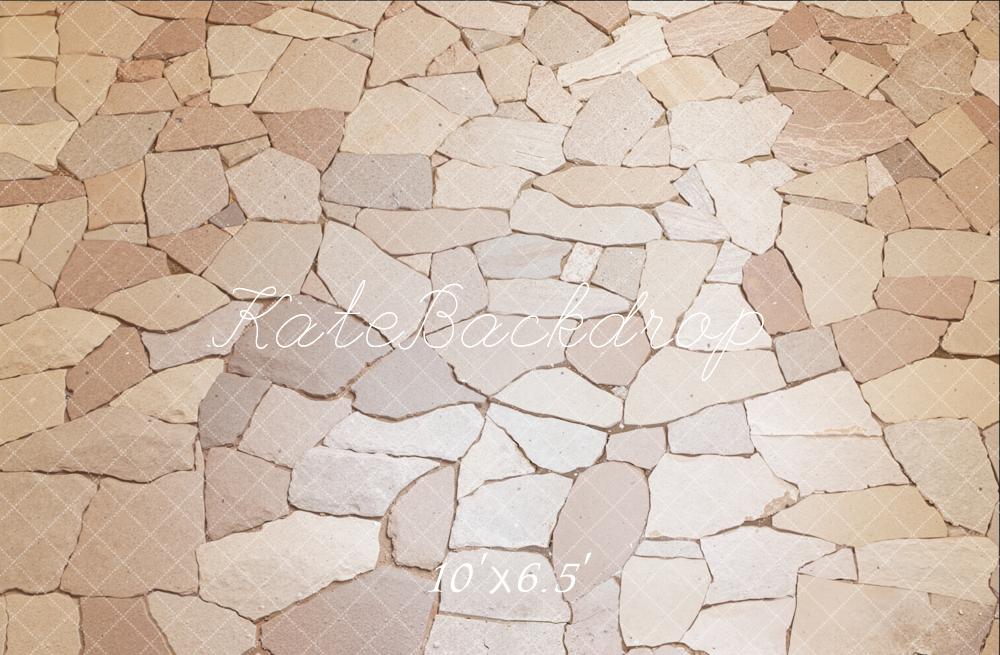 Kate Cobblestone Stone Texture Fleece Backdrop Designed by Kate Image