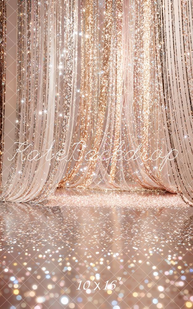 Kate Glitter Curtain Sparkle Floor Backdrop Designed by Chain