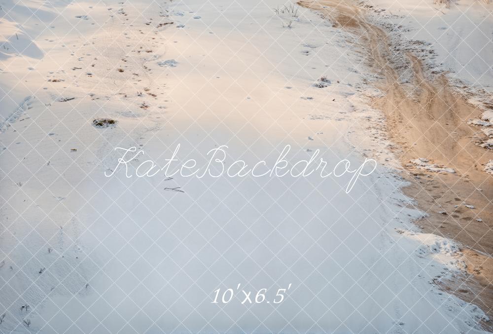 Kate Snow Road Winter Fleece Backdrop Designed by Kate Image - Kate Backdrop AU
