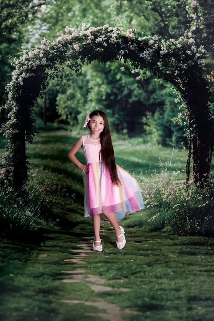 Kate Sweep Green Forest Path Backdrop for Photography - Kate Backdrop AU