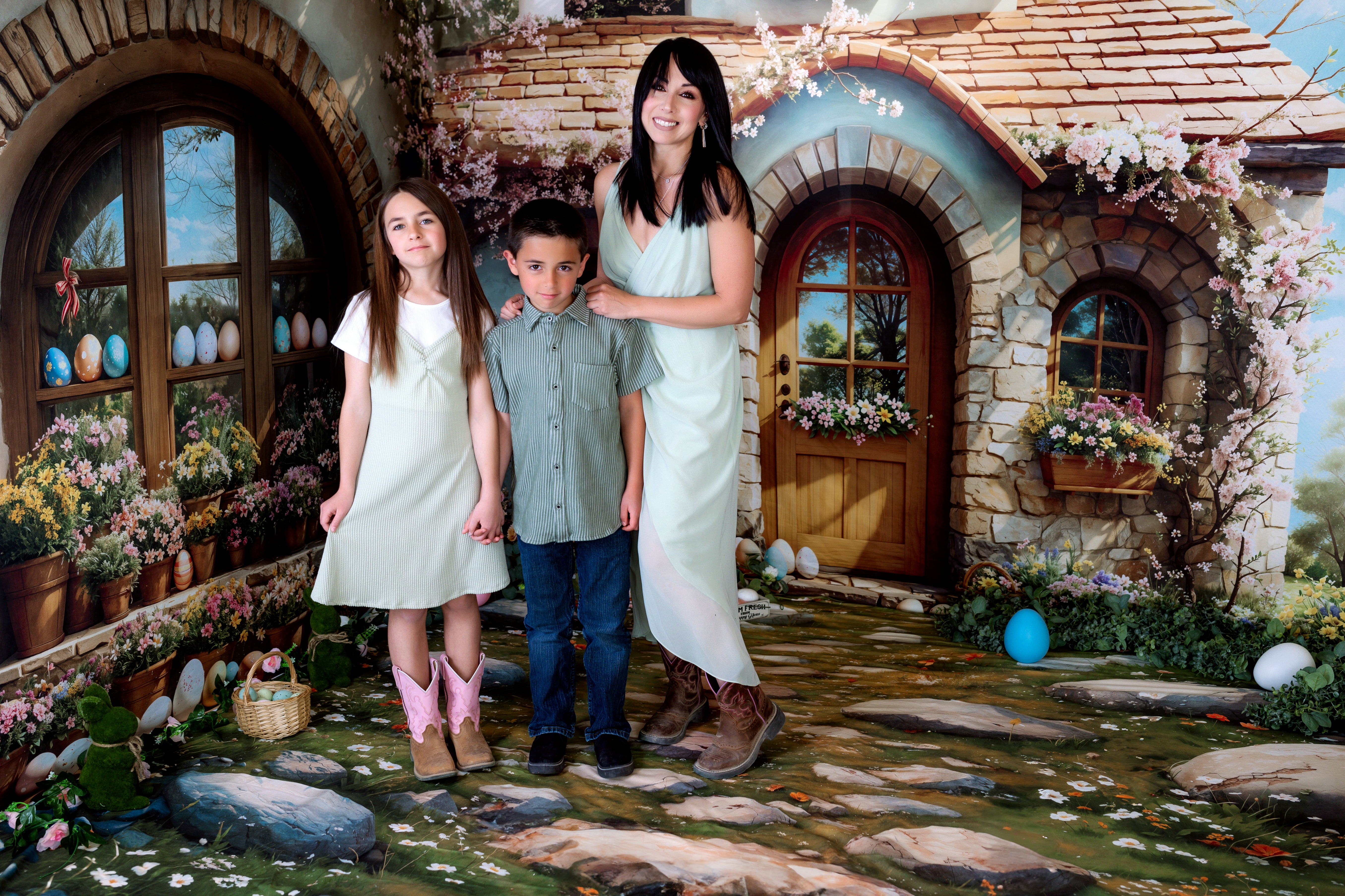 Kate Easter Cottage Floral Eggs Room Set(8ftx8ft&10ftx8ft&8ftx10ft)