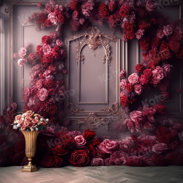Kate Flower Wall Wedding Party Backdrop for Photography - Kate Backdrop AU