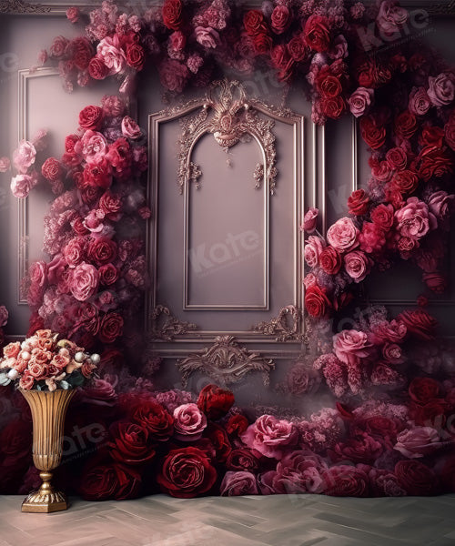 Kate Flower Wall Wedding Party Backdrop for Photography