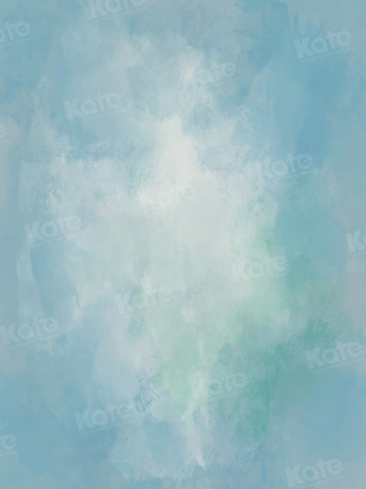 Kate Light Teal Abstract Texture Backdrop Designed by Chain Photography - Kate Backdrop AU