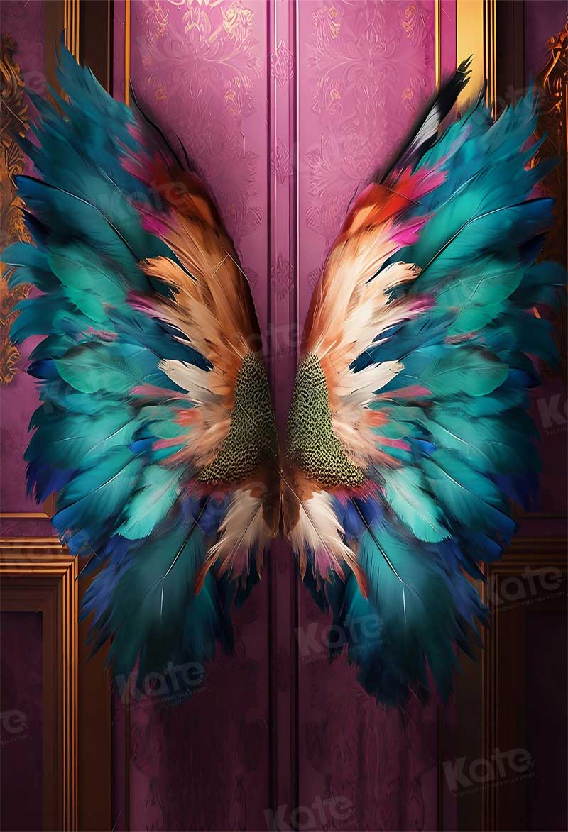 Kate Texture Wall Green Wings Backdrop for Photography - Kate Backdrop AU