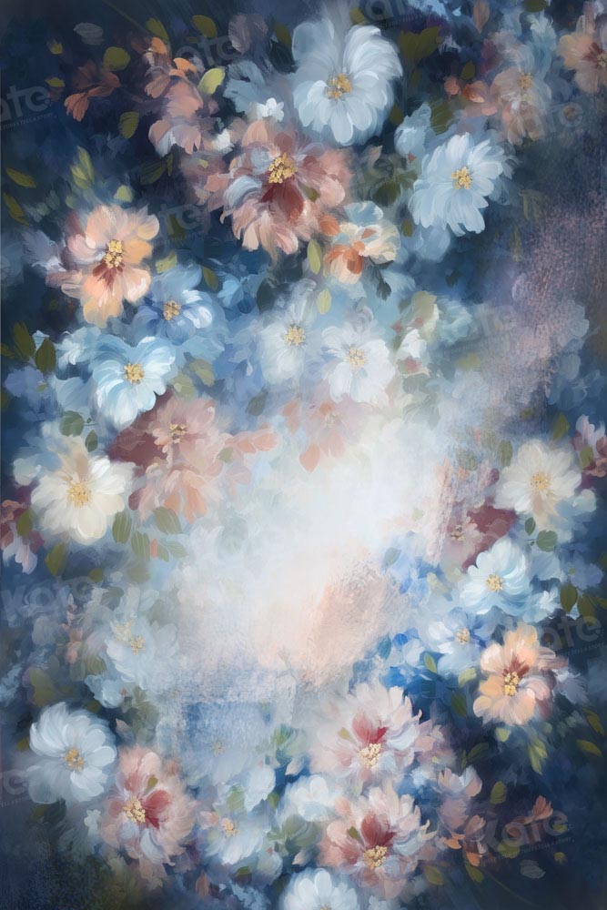 Kate Artistic Oil Painting Style Flowers Backdrop Designed by GQ - Kate Backdrop AU
