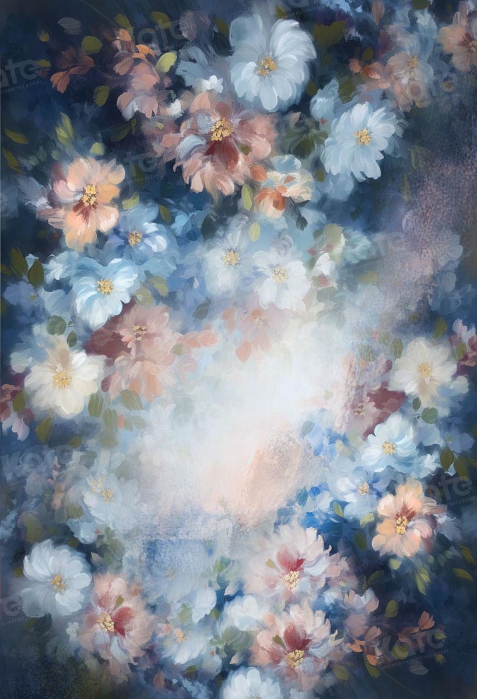 Kate Artistic Oil Painting Style Flowers Backdrop Designed by GQ - Kate Backdrop AU