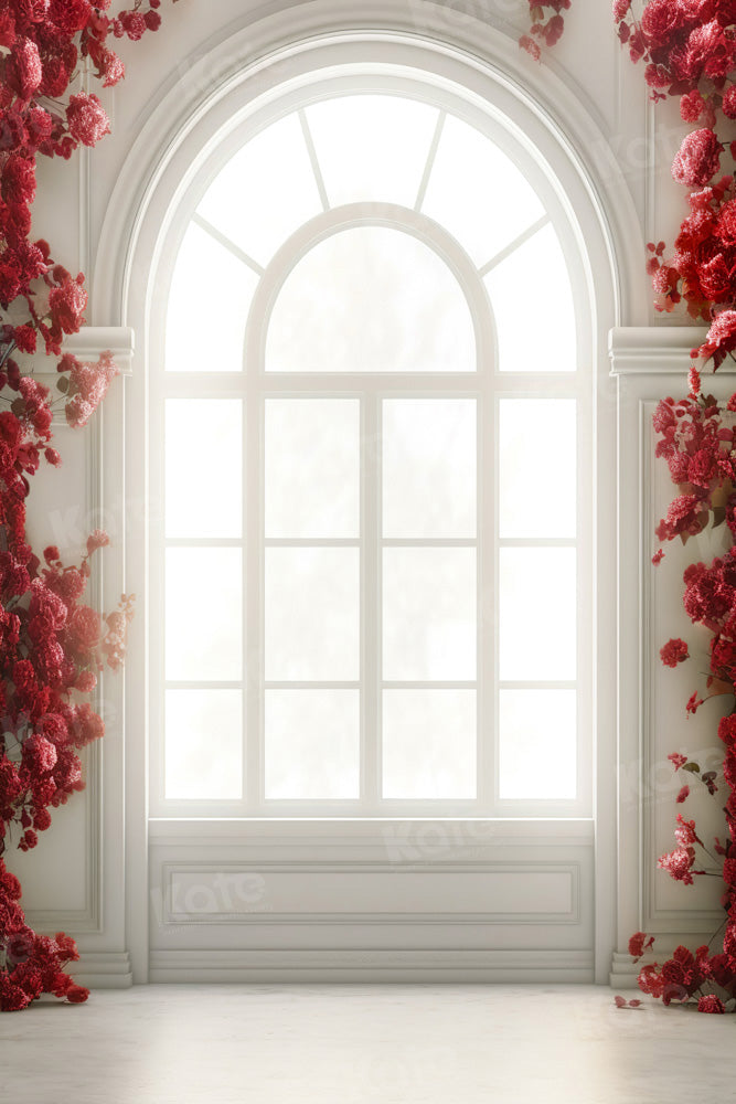 Kate Flower Window Backdrop White Designed by Chain Photography