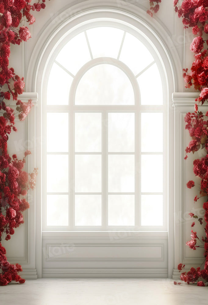 Kate Flower Window Backdrop White Designed by Chain Photography