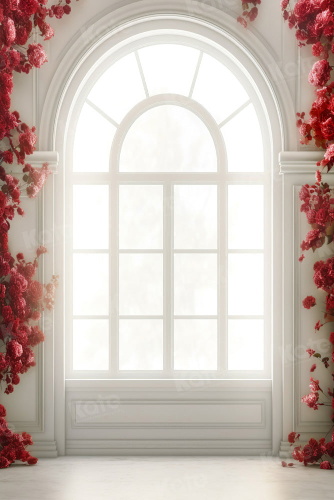 Kate Flower Window Backdrop White Designed by Chain Photography