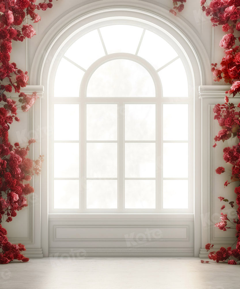 Kate Flower Window Backdrop White Designed by Chain Photography
