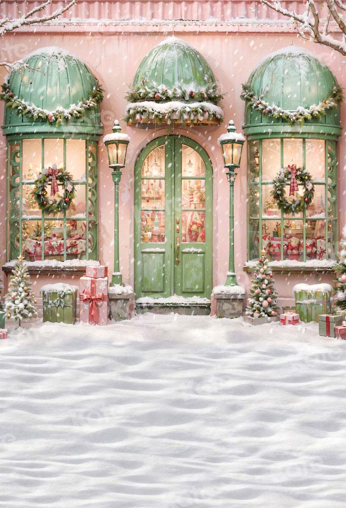 Kate Snow Christmas Gift House Backdrop for Photography - Kate Backdrop AU