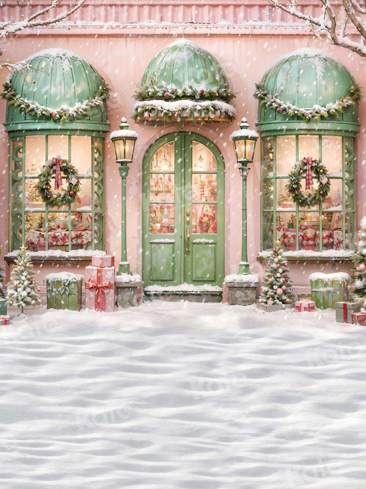 Kate Snow Christmas Gift House Backdrop for Photography - Kate Backdrop AU