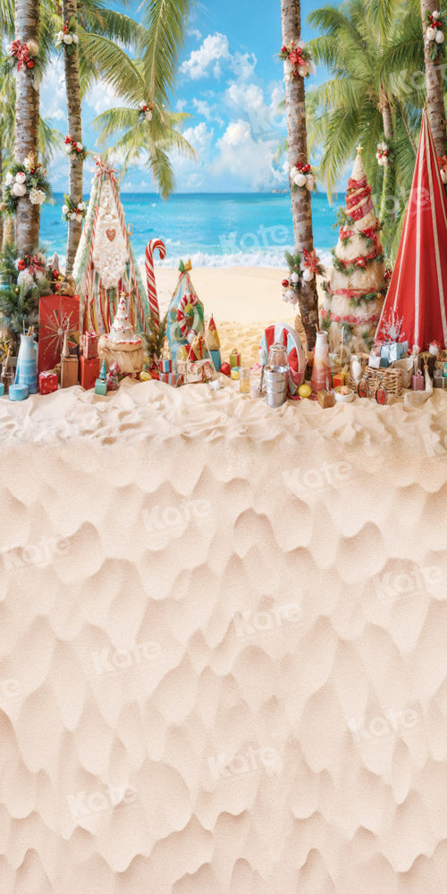 Kate Sweep Summer Beach Christmas Backdrop Designed by GQ