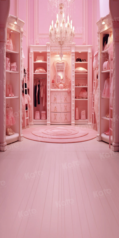 Kate Fantasy Backdrop Pink  Princess Cloakroom Designed by Chain Photography - Kate Backdrop AU