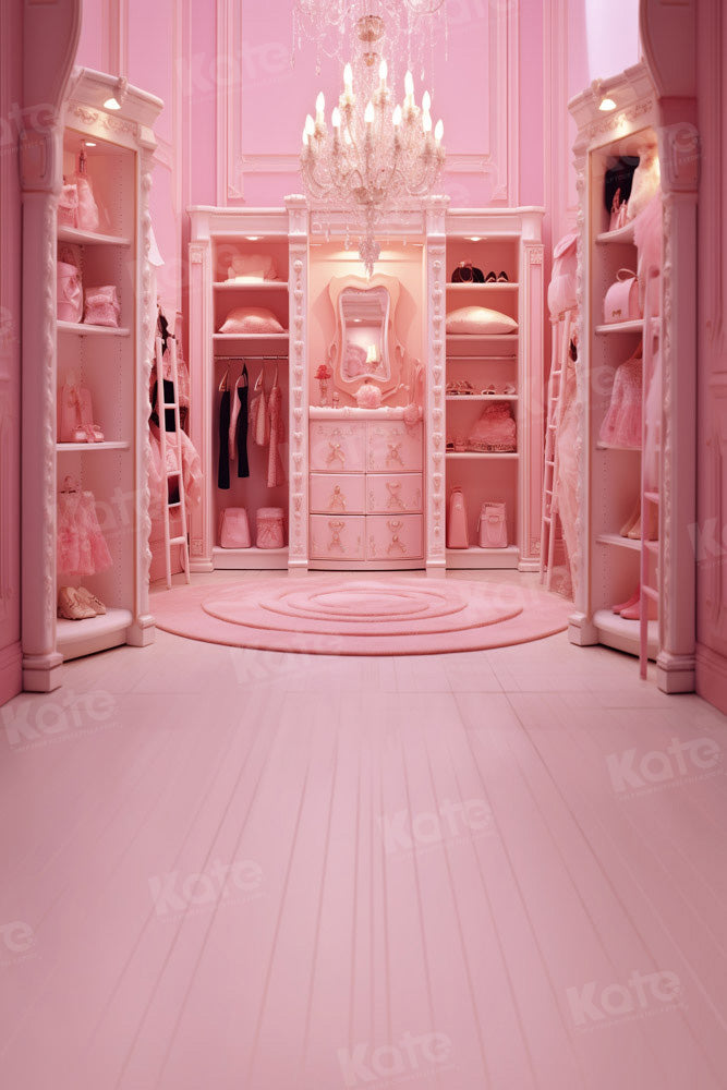 Kate Fantasy Backdrop Pink  Princess Cloakroom Designed by Chain Photography - Kate Backdrop AU