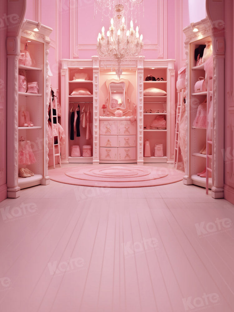 Kate Fantasy Backdrop Pink  Princess Cloakroom Designed by Chain Photography - Kate Backdrop AU