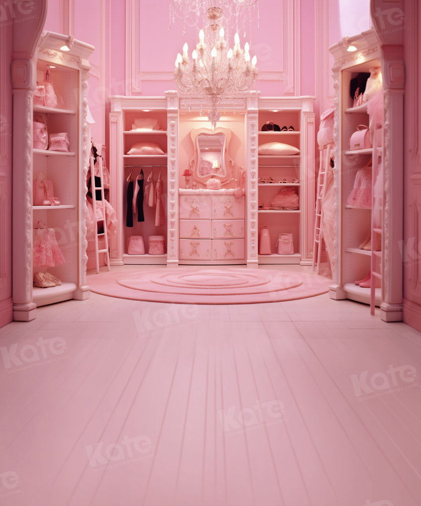Kate Fantasy Backdrop Pink  Princess Cloakroom Designed by Chain Photography - Kate Backdrop AU