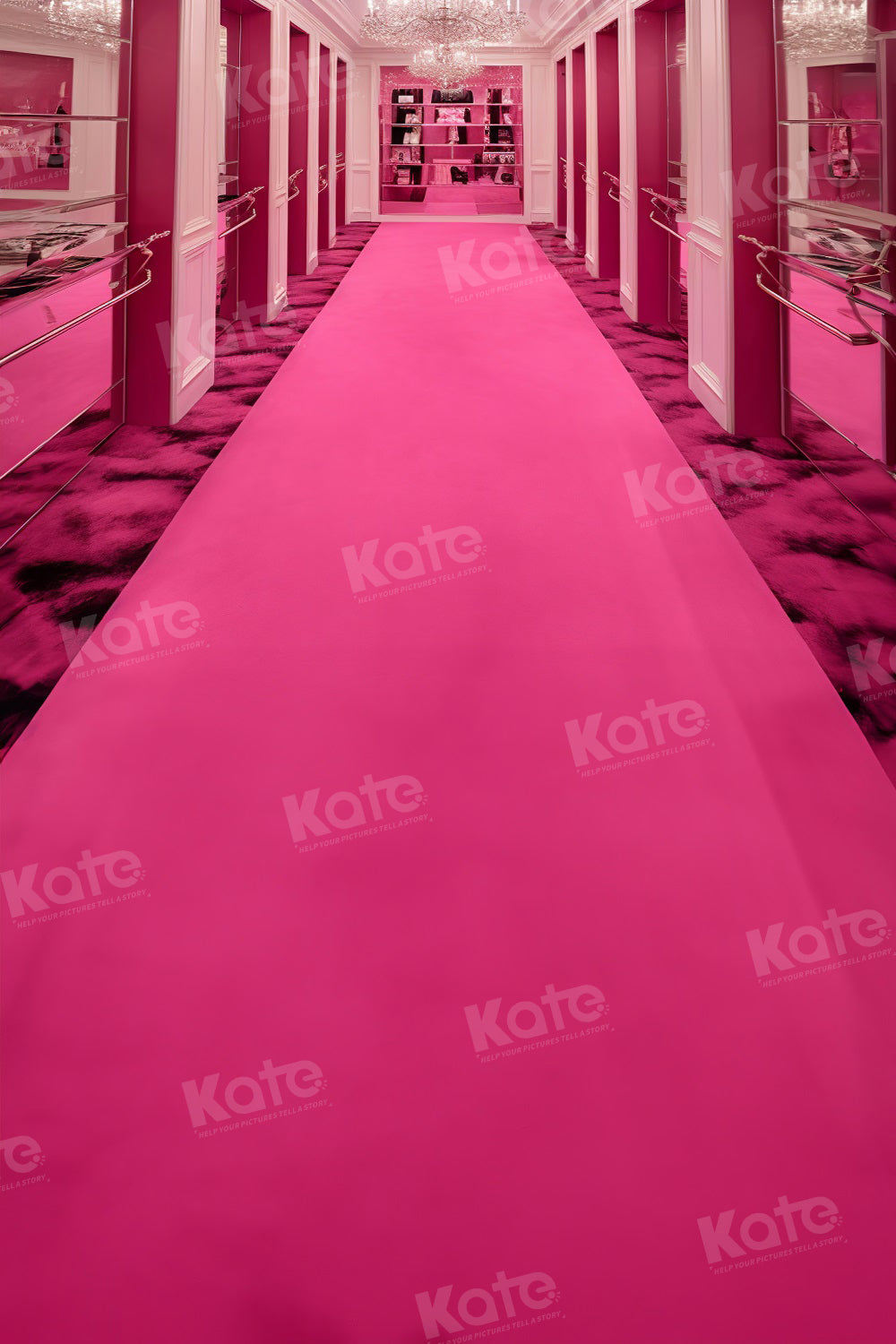 Kate Pink Princess Room Backdrop for Photography - Kate Backdrop AU