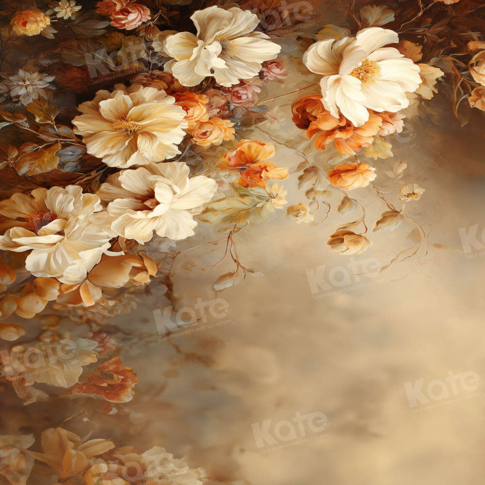 Kate Portrait Fine Art Floral Backdrop Designed by GQ