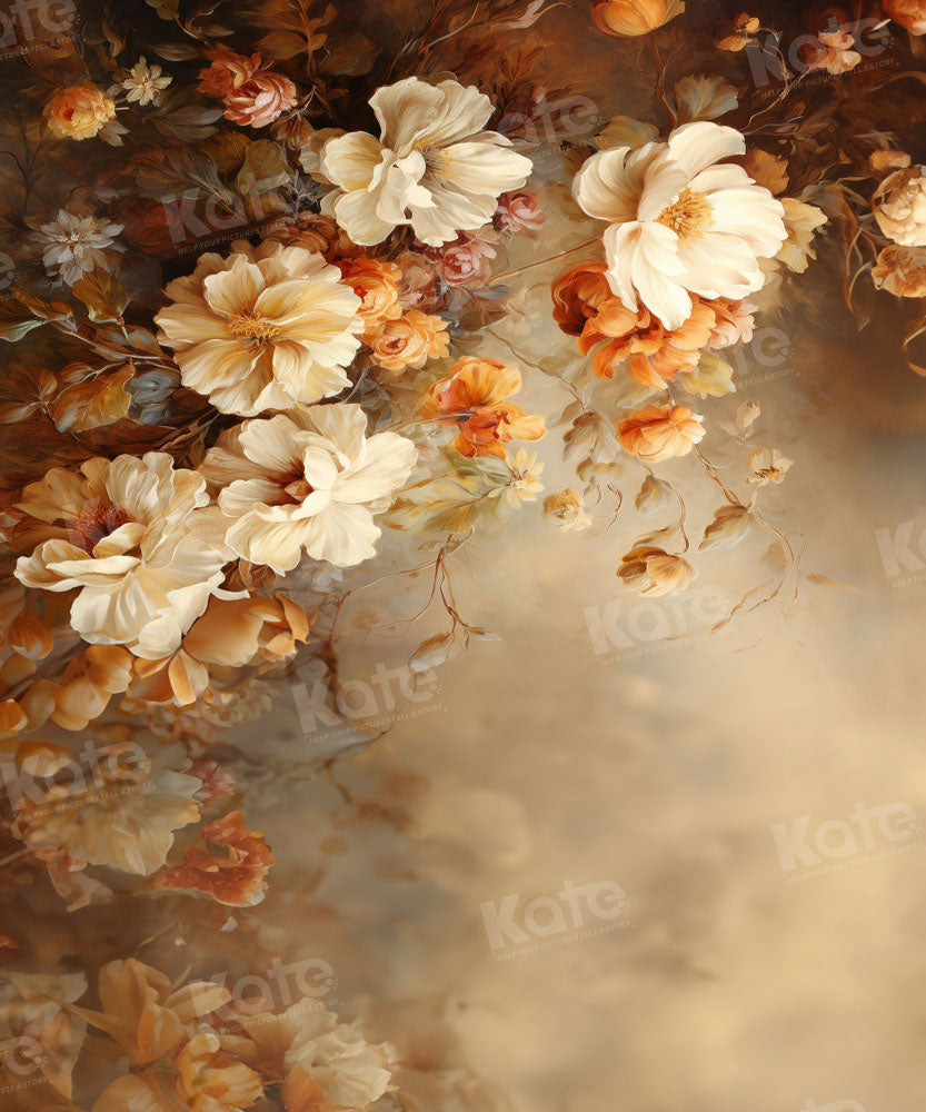 Kate Portrait Fine Art Floral Backdrop Designed by GQ