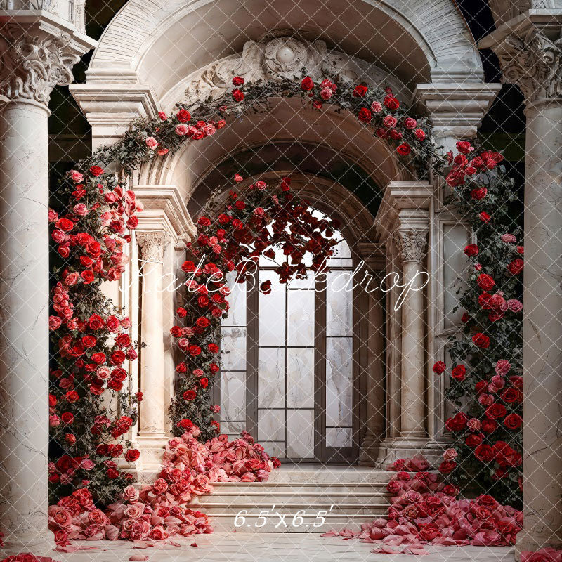 Kate Valentine's Day Flowers Arch Wall Palace Backdrop Designed by Chain Photography - Kate Backdrop AU