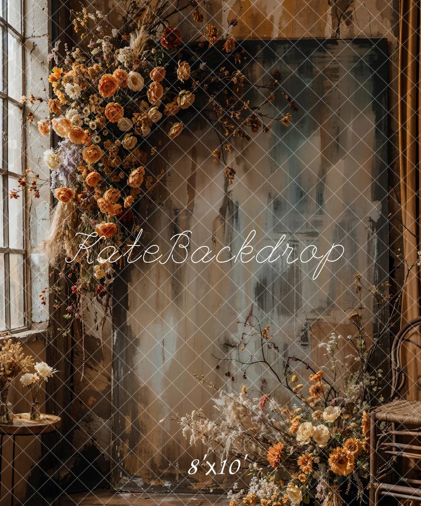 Kate Oil Painting Flowers Abstract Backdrop Designed by Emetselch - Kate Backdrop AU