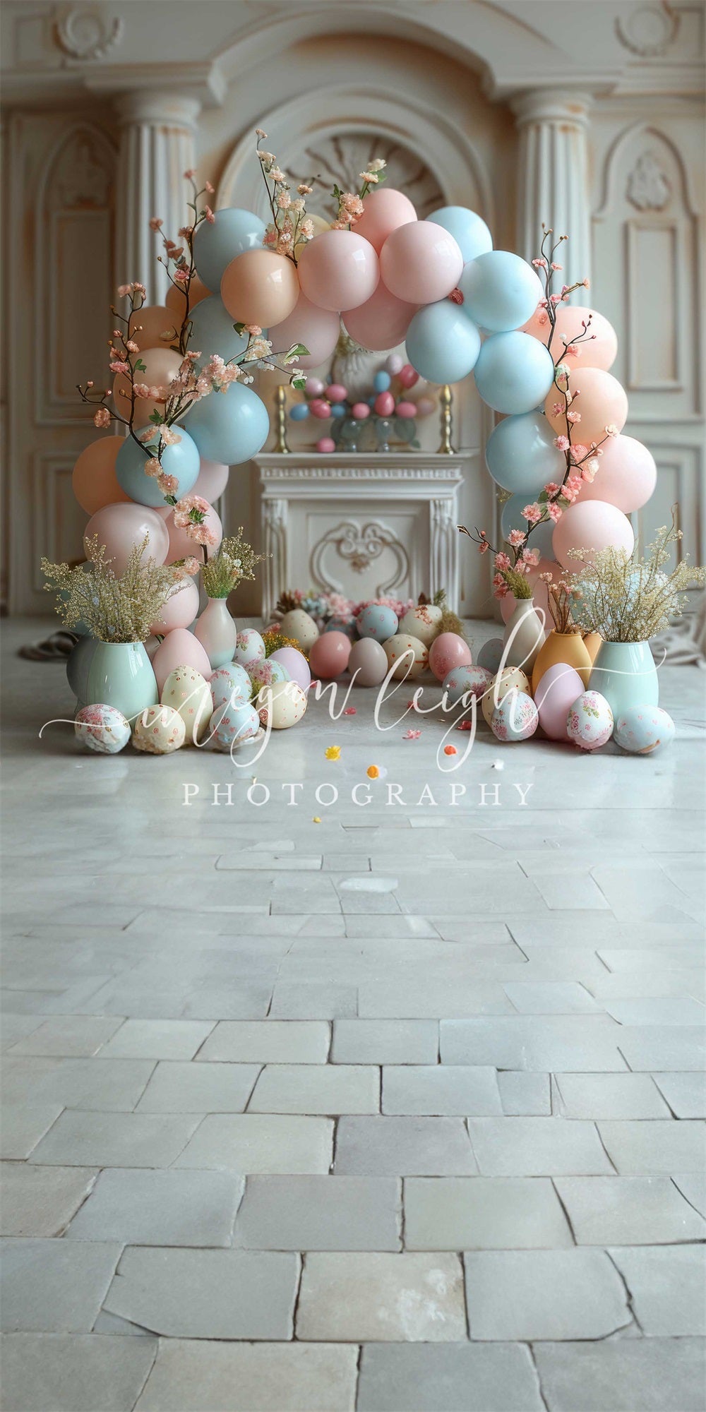 Kate Sweep Easter Egg Arch Backdrop Designed by Megan Leigh