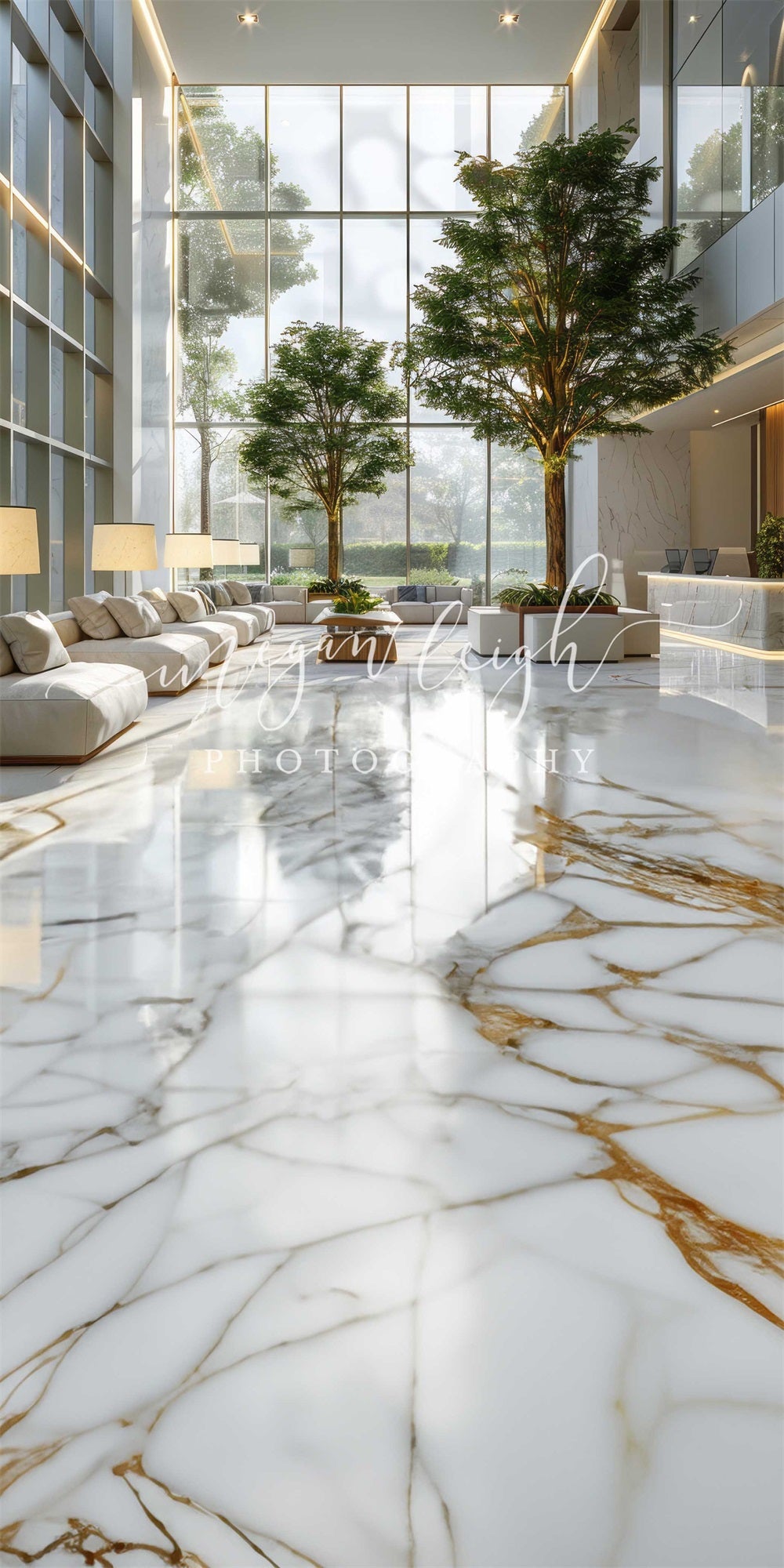 Kate Sweep Marble Lobby Backdrop Designed by Megan Leigh - Kate Backdrop AU